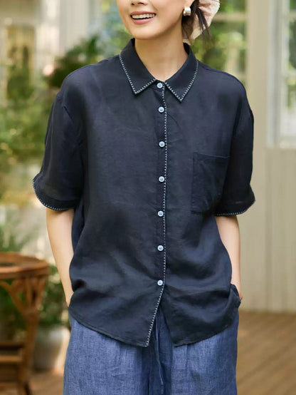 å¥³å£«å¤å­£èè¡é¢¨è§éº»ç¿»é è¥¯è¡«