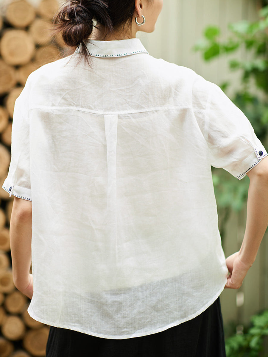 å¥³å£«å¤å­£èè¡é¢¨è§éº»ç¿»é è¥¯è¡«