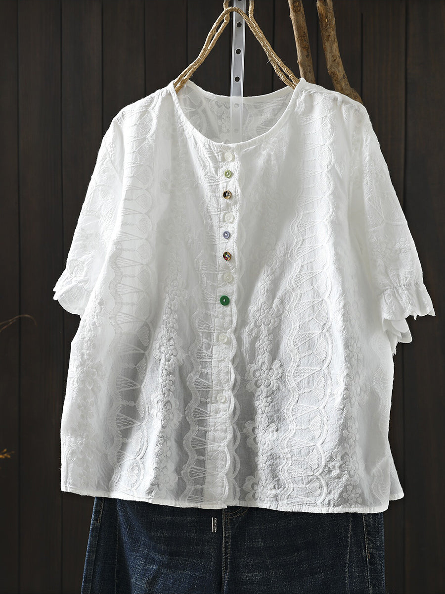 å¥³å£«å¤å­£èè¡åºç¹¡åé 100%ç´æ£è¥¯è¡«