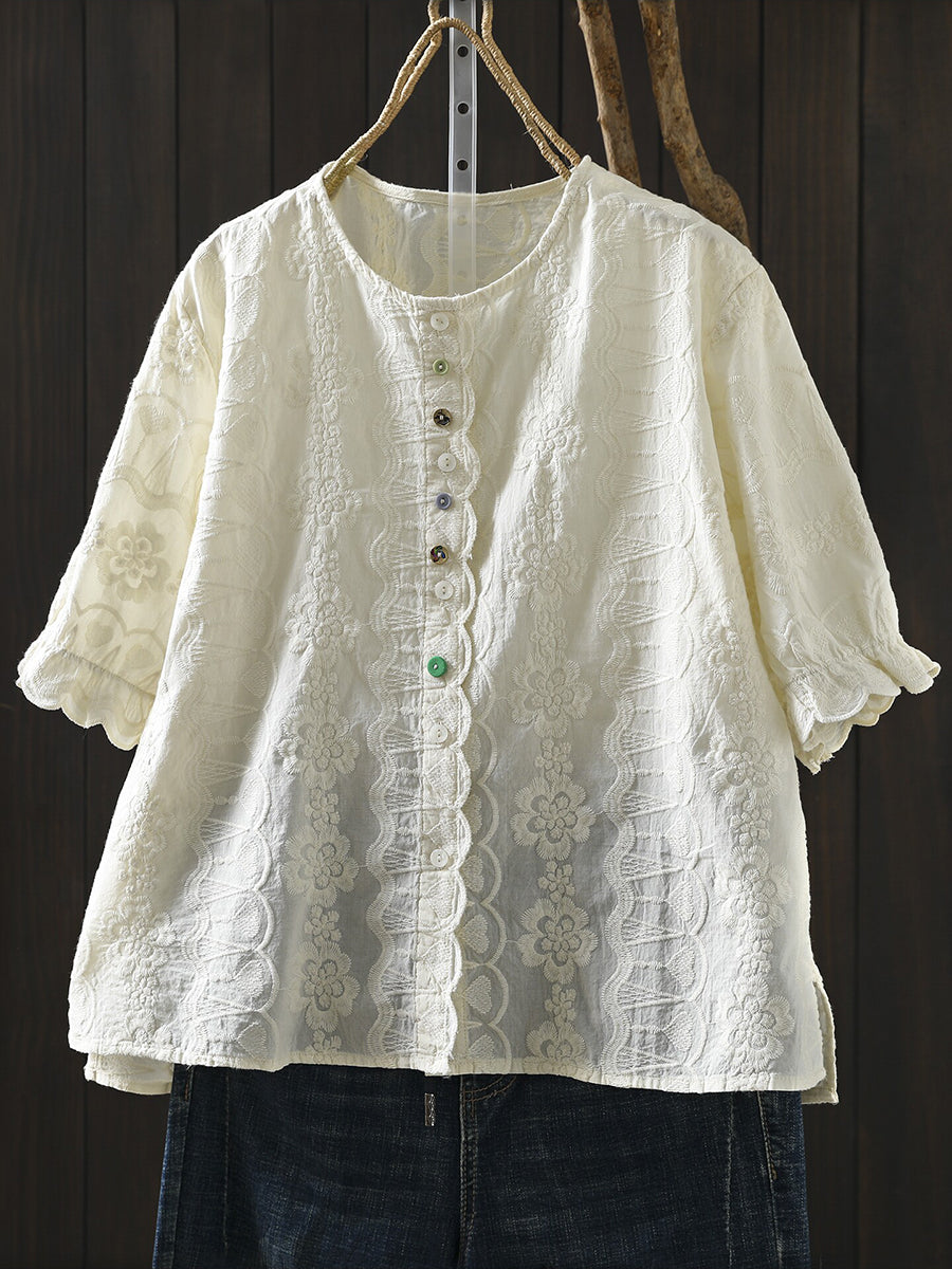 å¥³å£«å¤å­£èè¡åºç¹¡åé 100%ç´æ£è¥¯è¡«