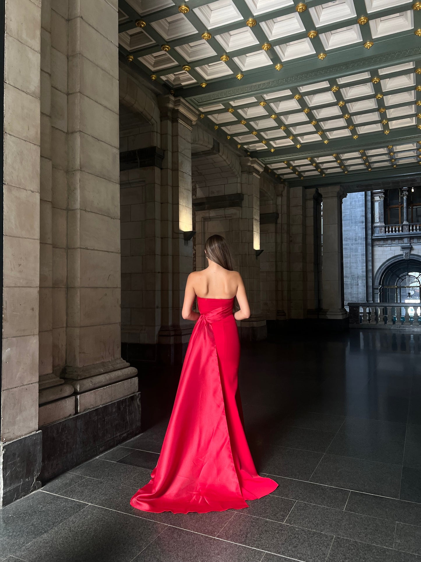 The Melina dress red