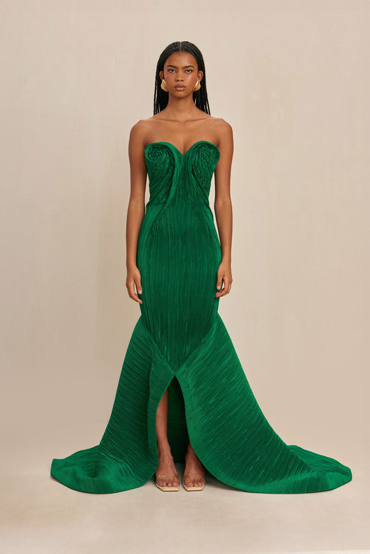 TAHIRAE GOWN - MALACHITE