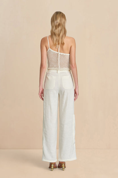 NAZANIN CROCHET TOP - OFF WHITE