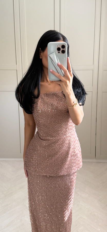 The Shahen two pieces set beige