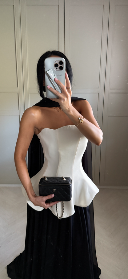 The Denola dress black and white AN edition