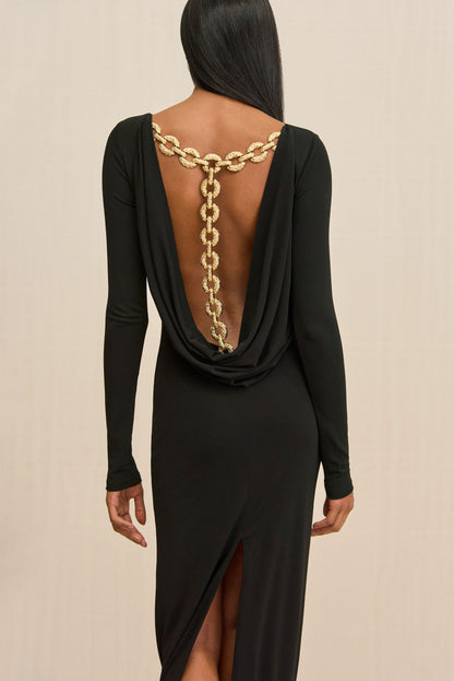 ROZALIA GOWN - BLACK