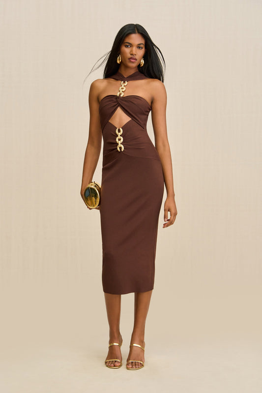 CRISTOS KNIT DRESS - JAVA