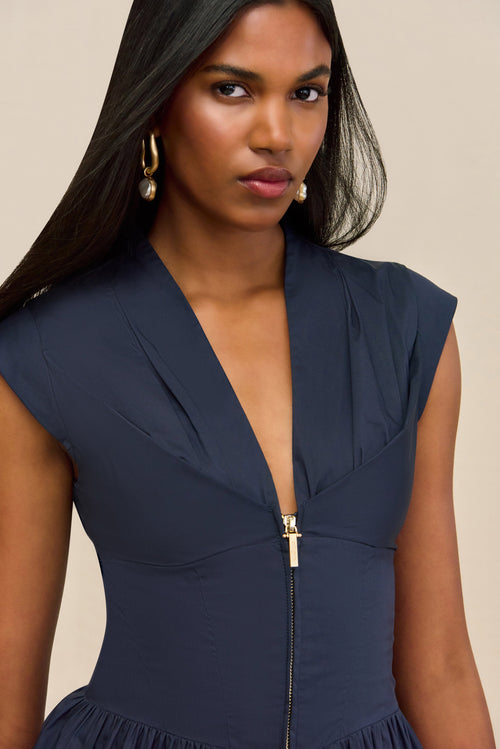 ROCCA DRESS - DEEP LAKE