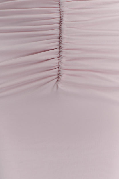 Rafaella Slinky And Mesh Maxi Dress - Pale Pink