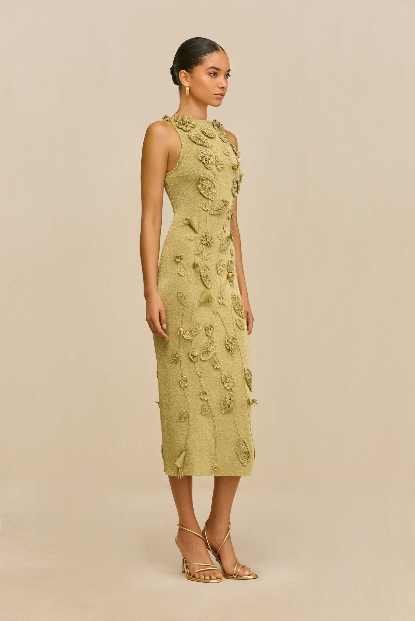 KIVU KNIT DRESS - GOLD
