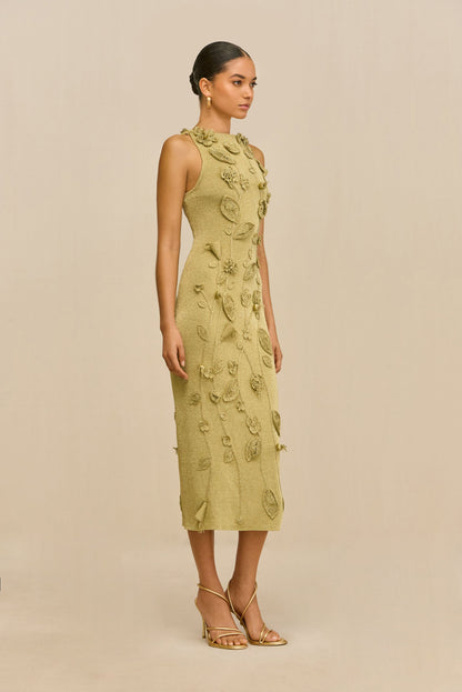 KIVU KNIT DRESS - GOLD