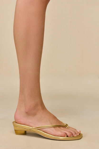 SKYLAR SANDAL - BRASS