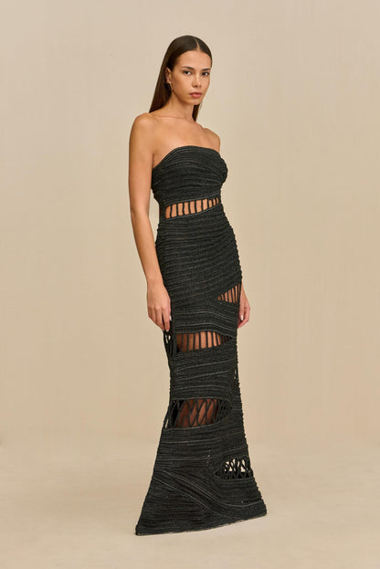 AMIRU GOWN - BLACK