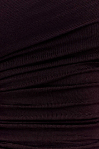 Anna One Shoulder Modal Top - Cacao Brown