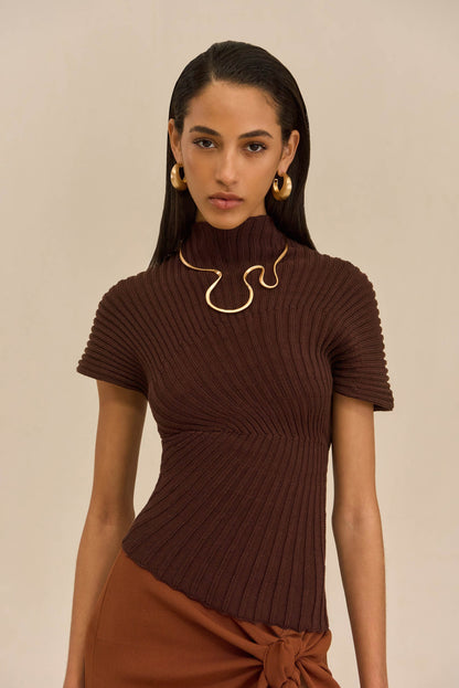 ANNEMIE KNIT TOP - JAVA