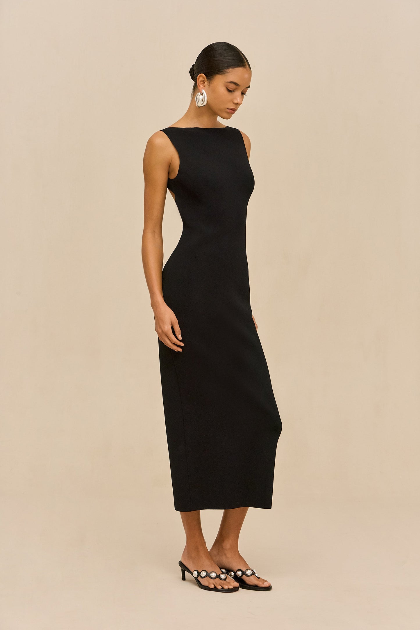 AVA KNIT DRESS - BLACK
