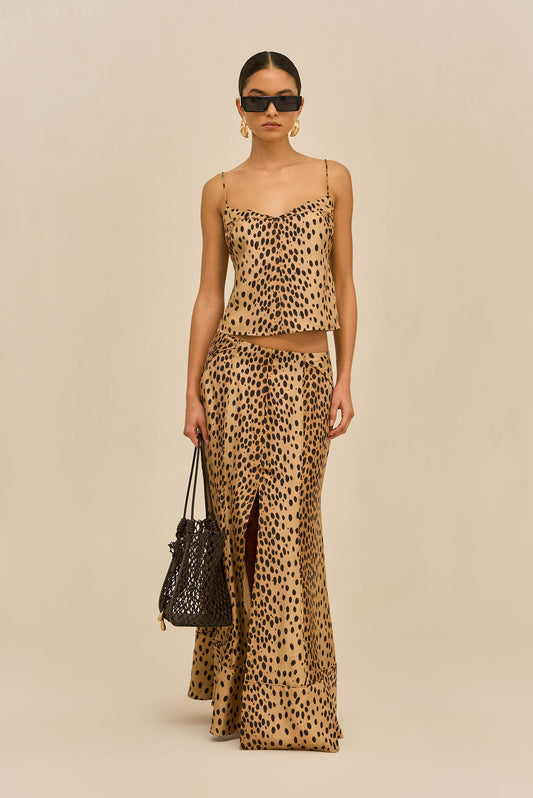 SPENCER SKIRT - CHEETAH