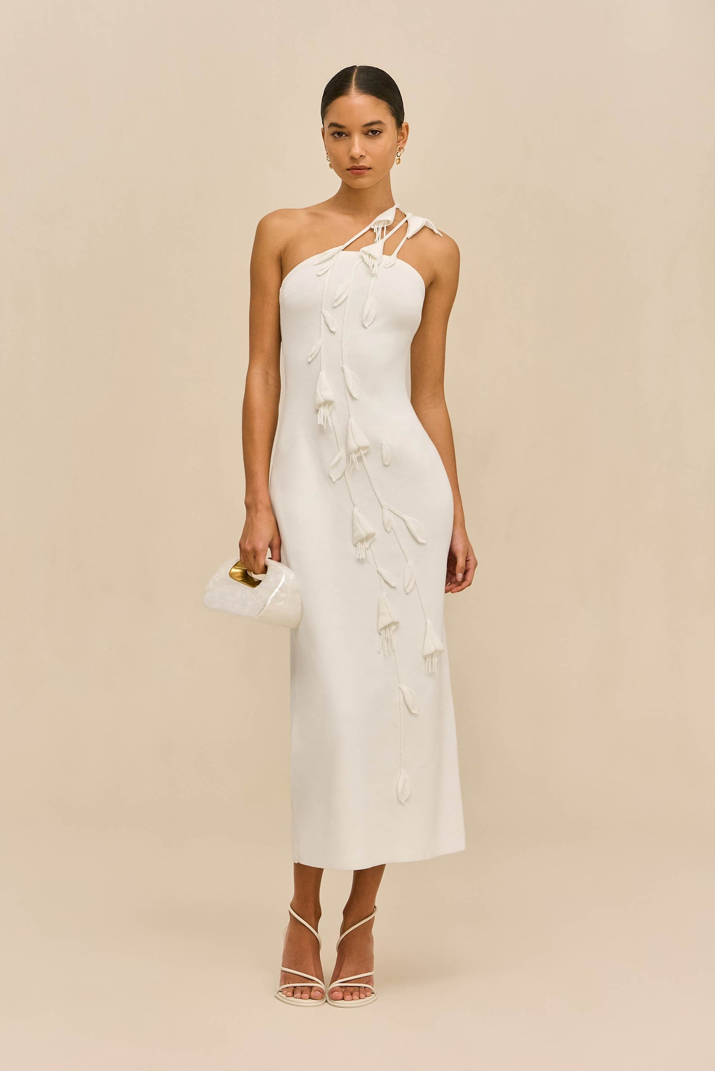 JILLY KNIT DRESS - OFF WHITE