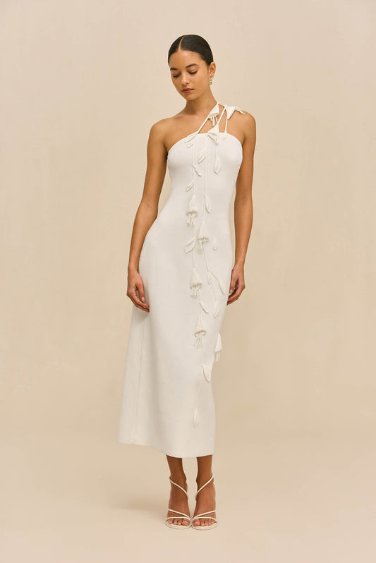 JILLY KNIT DRESS - OFF WHITE
