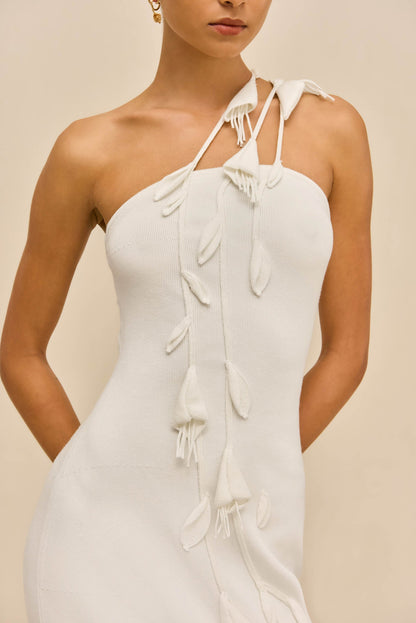 JILLY KNIT DRESS - OFF WHITE