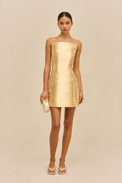 WREN DRESS - GOLD
