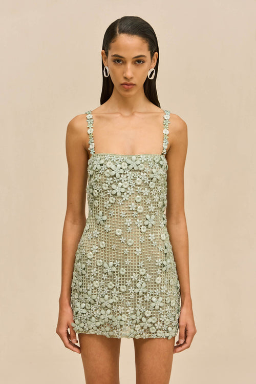 FLORABELLE DRESS - COOL MINT