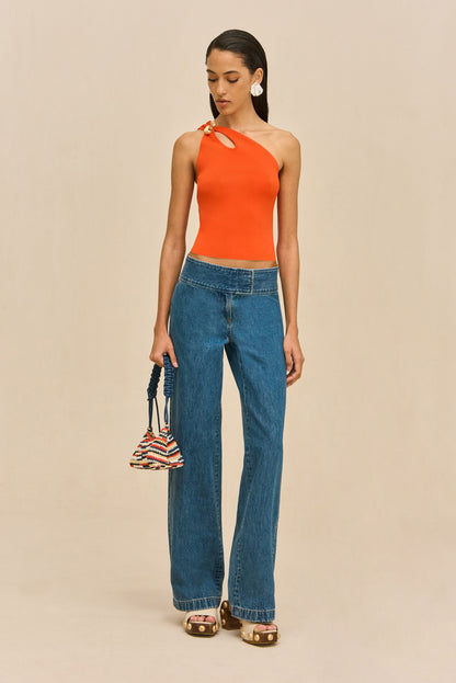 YAEL PANT - MEDIUM WASH BLUE