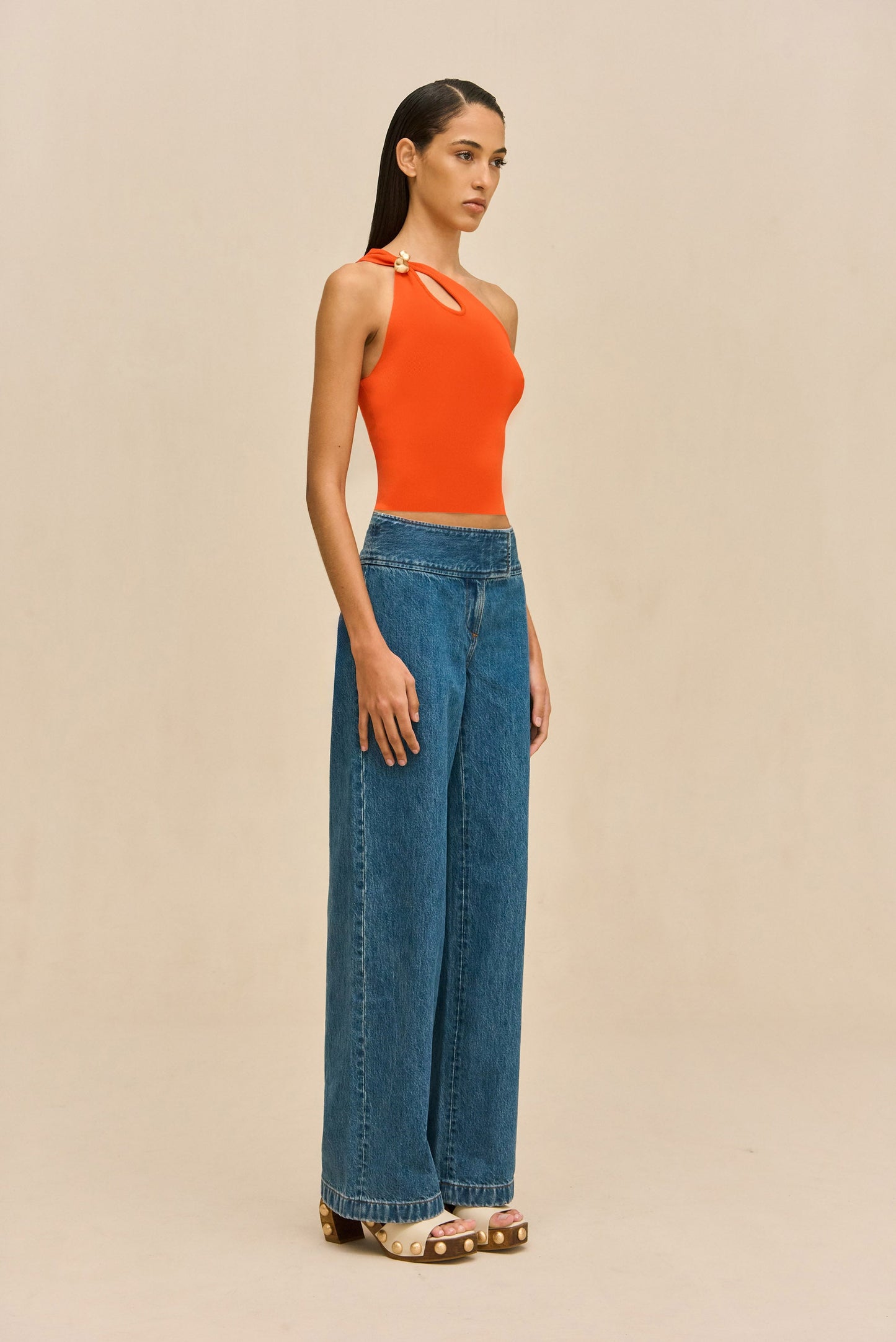 YAEL PANT - MEDIUM WASH BLUE