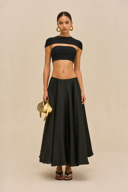 CYRENE SKIRT - BLACK