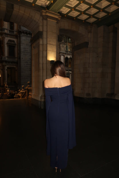 The Aleyna dress navy blue