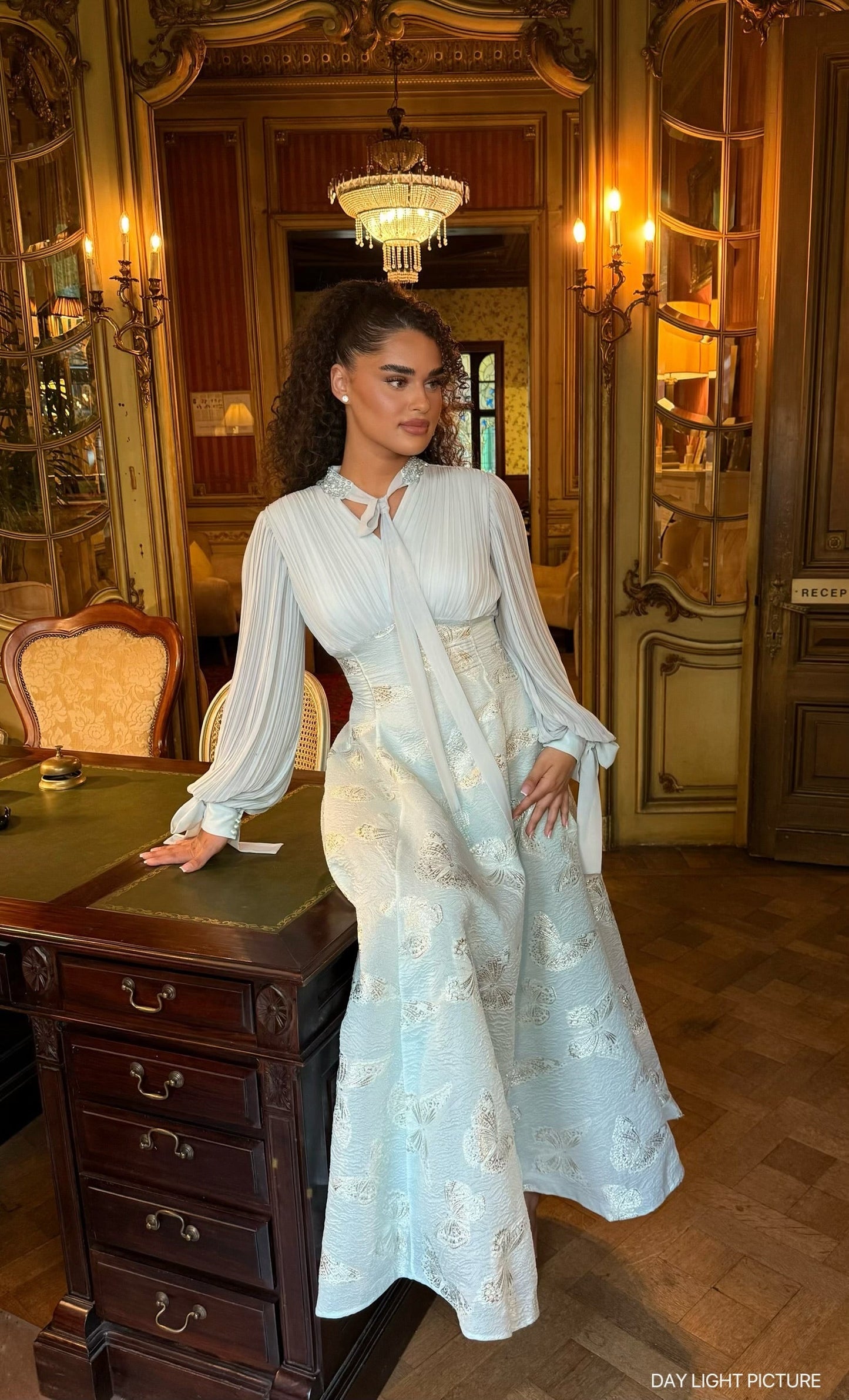 The Flora dress baby blue