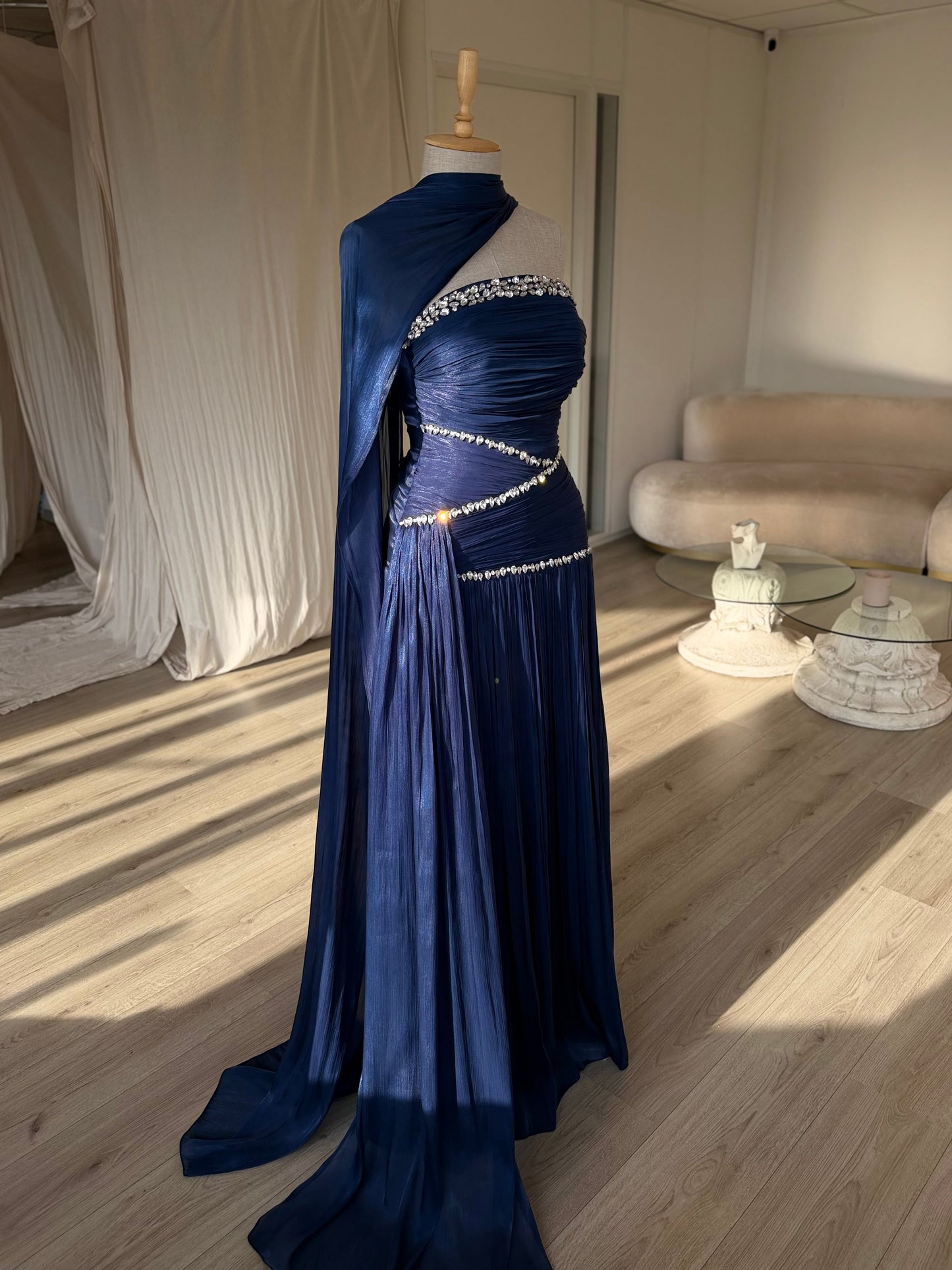 The Alia dress midnight blue