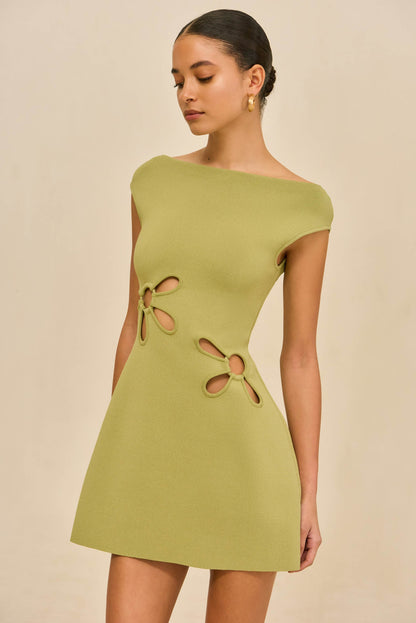 YUDI KNIT DRESS - PASTURE