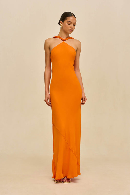 PHEOBE GOWN - PERSIMMON