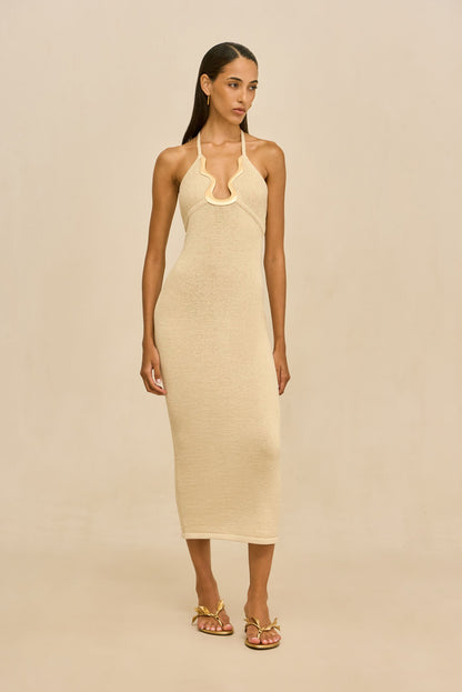VALMA KNIT DRESS - BEACH