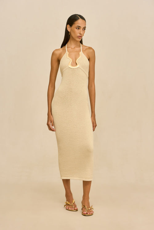 VALMA KNIT DRESS - BEACH