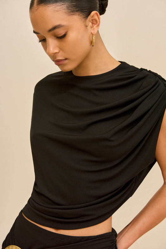 CELENE TOP - BLACK