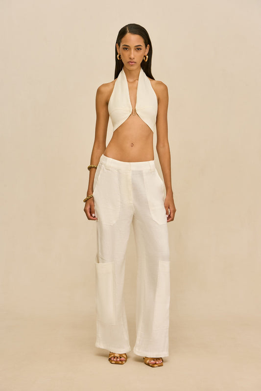 WYNN PANT - OFF WHITE LINEN