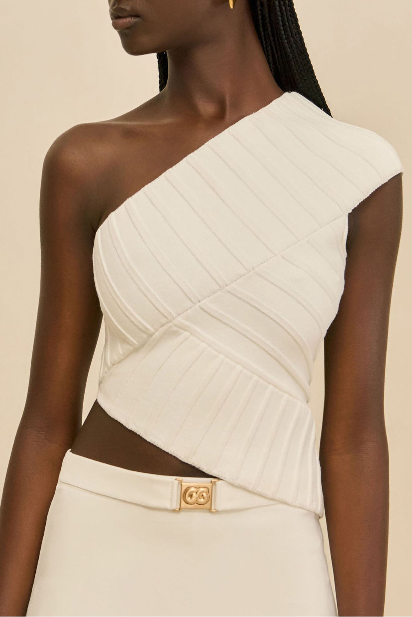 ANDERSON KNIT TOP - OFF WHITE