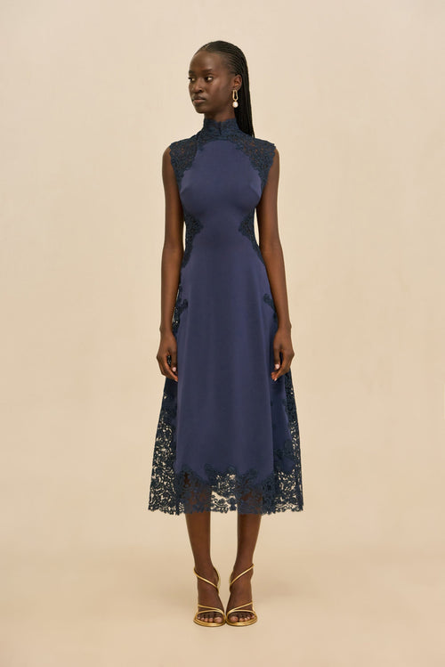 ANIMA DRESS - DEEP LAKE