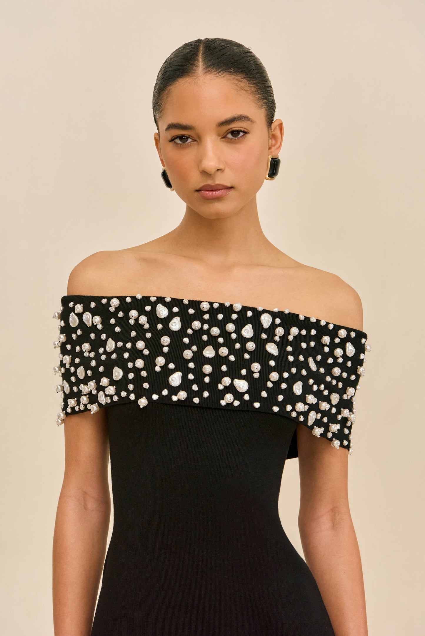 SUZIE KNIT DRESS - BLACK