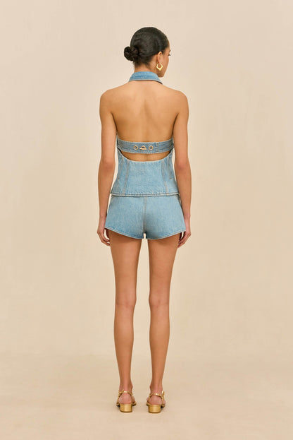 DENNY DENIM SHORT - VINTAGE BLUE