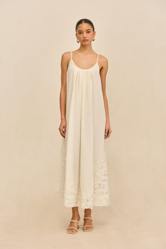 MAGDA DRESS - OFF WHITE