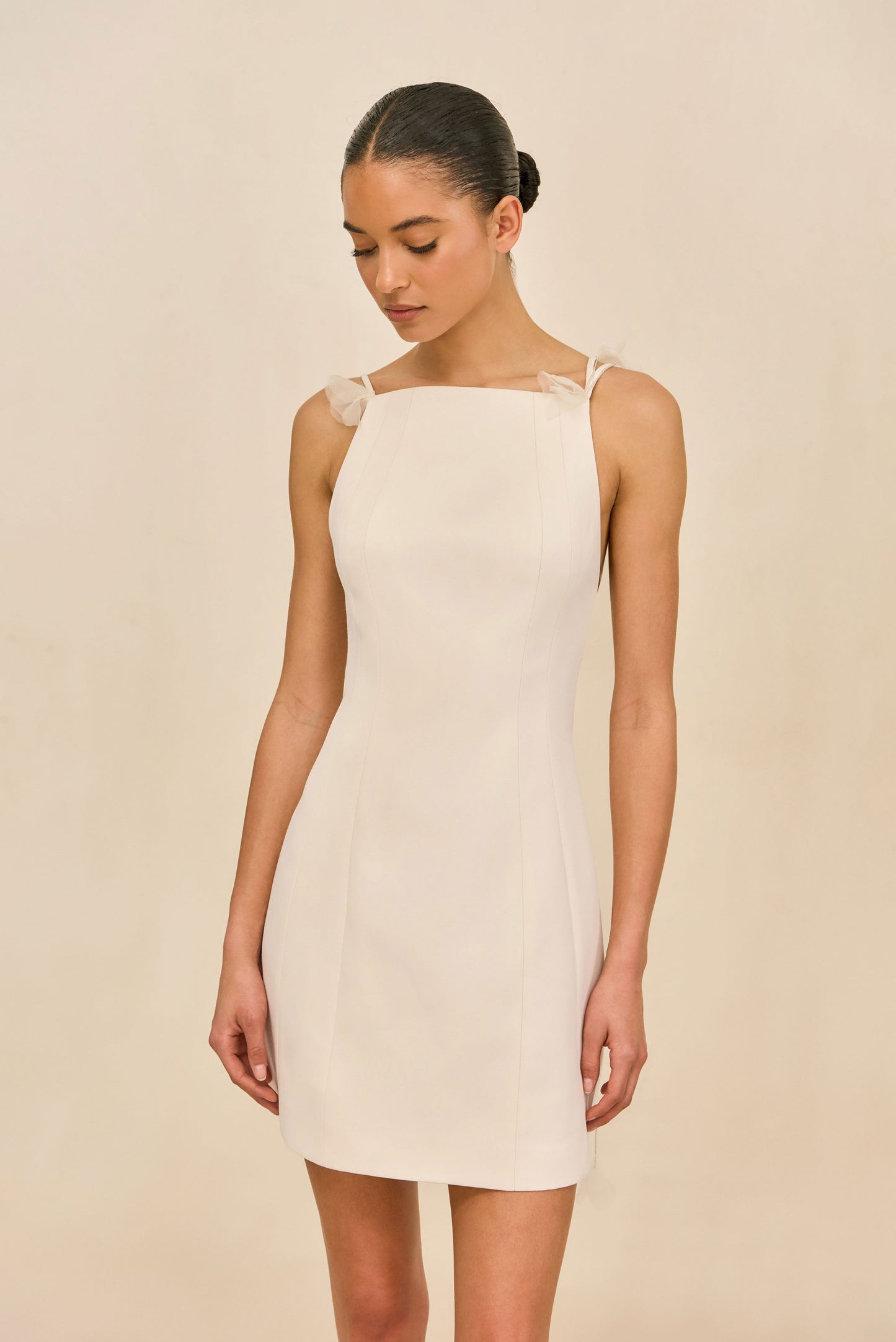 TARA DRESS - OFF WHITE