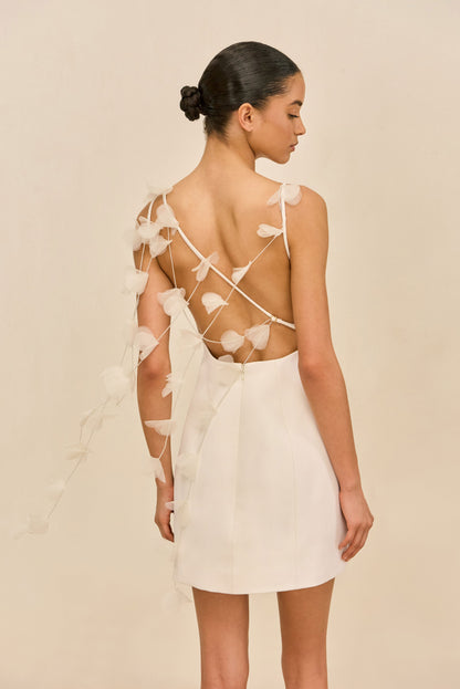TARA DRESS - OFF WHITE