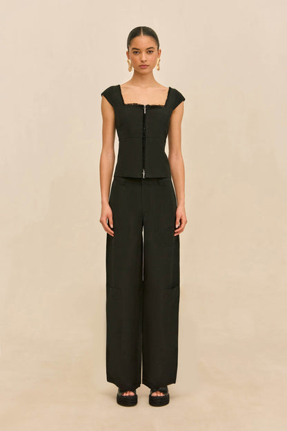 WYNN LOW RISE PANT - BLACK