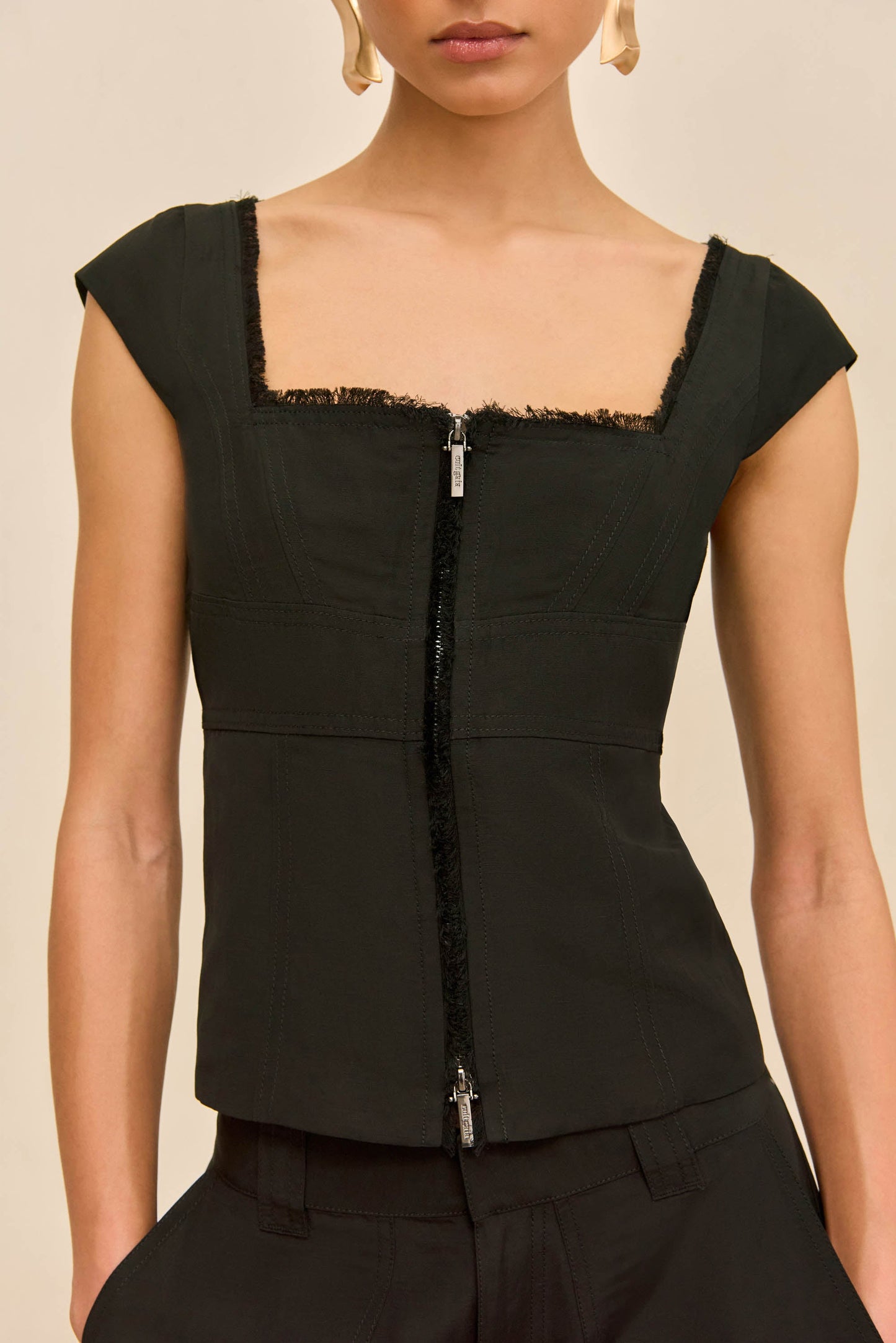CELESTIA TOP - BLACK