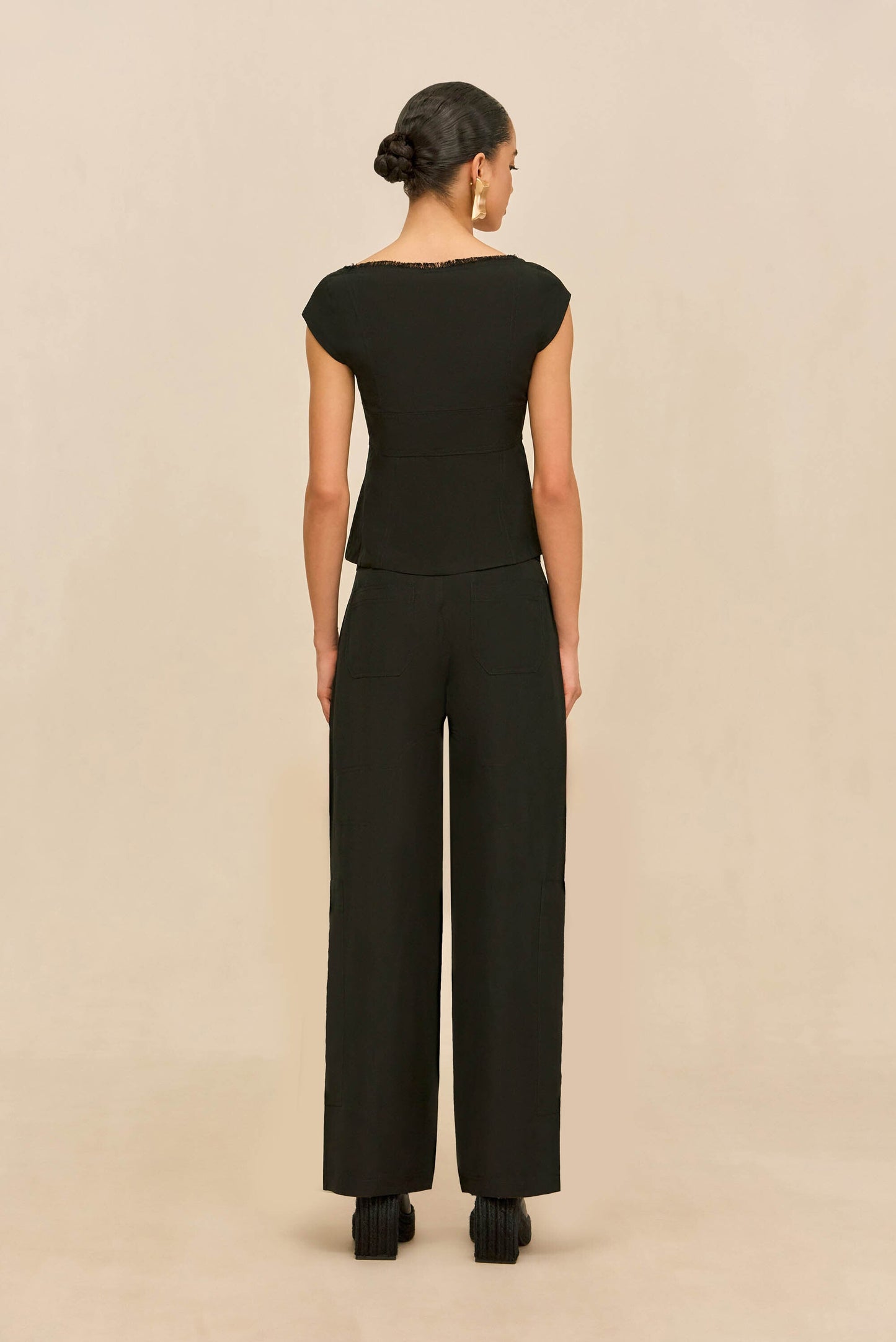 WYNN LOW RISE PANT - BLACK