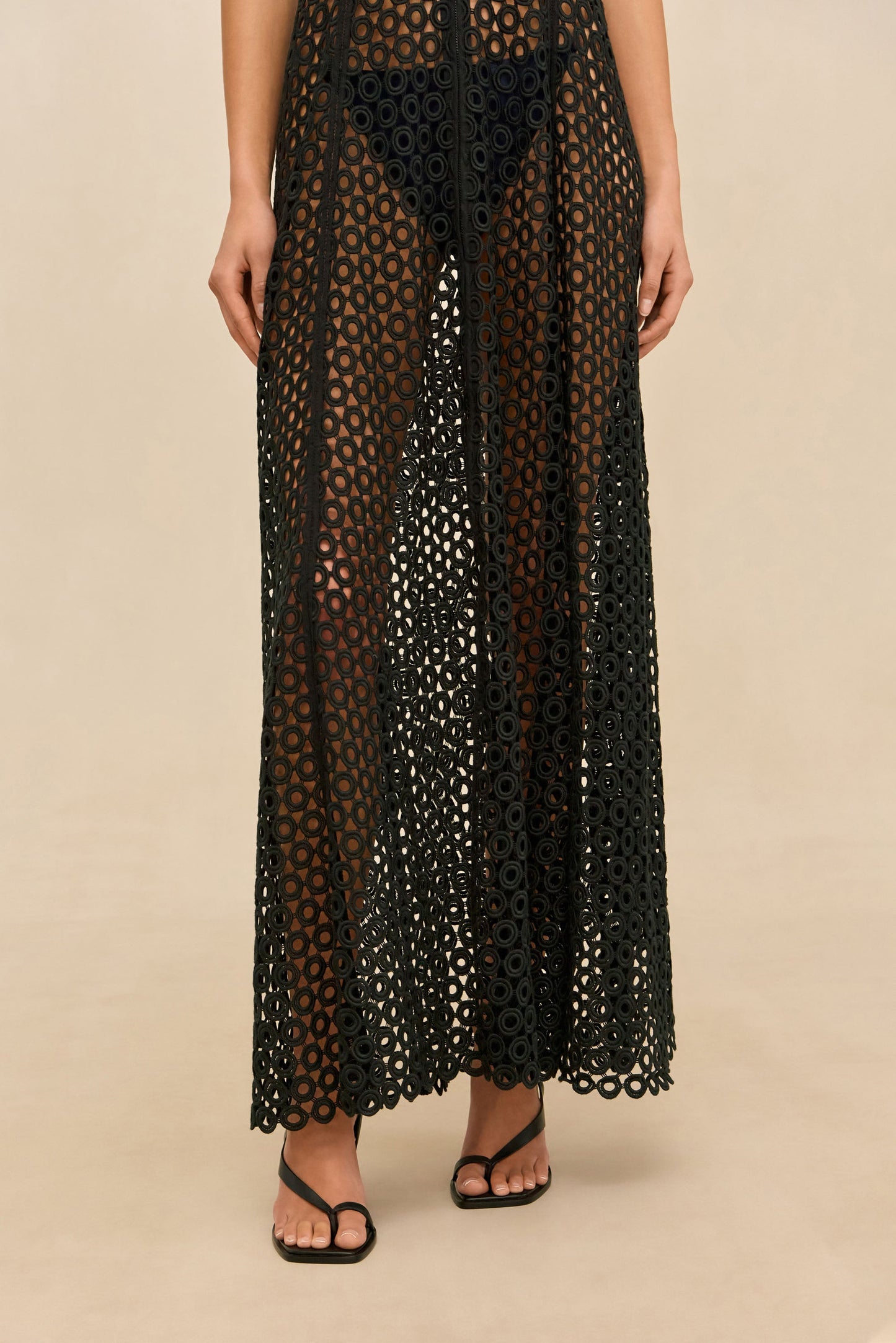 MALIKA COVERUP DRESS - BLACK