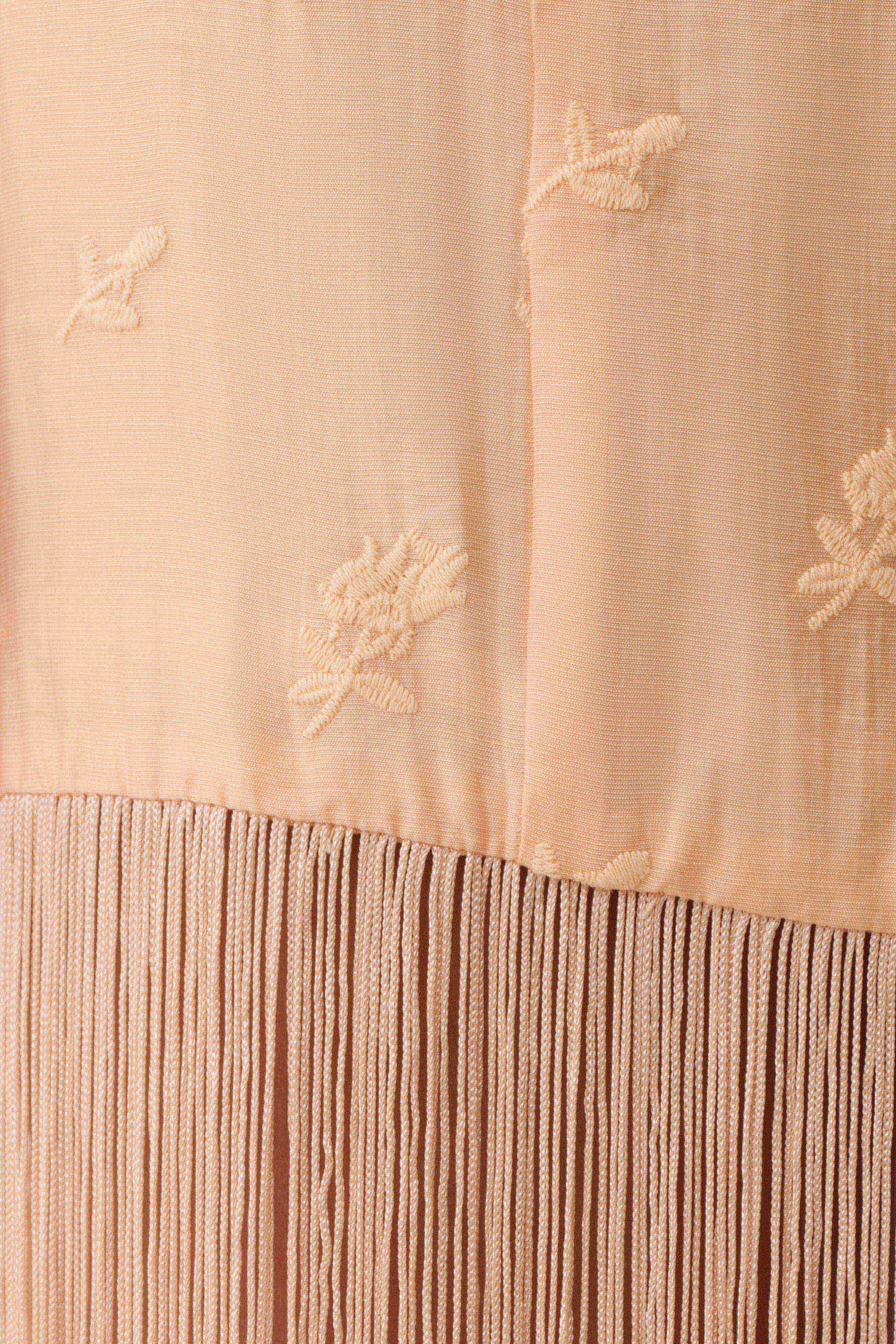 Abigail V Neck Fringe Maxi Dress - Orange